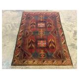 Vintage Hand-Woven Kazak Rug-1235