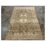 Vintage Handwoven Oushak Rug-1214