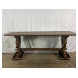 Antique Trestle Table-10023