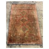 Vintage Hand-Knotted Turkaman Rug-1219