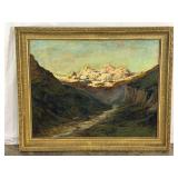 Landscape Oil Painting, Signed-10230