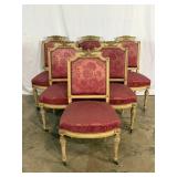 Set 6 Antique Chairs-10362