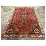 Vintage Hand-Knotted Shiraz Rug-1263