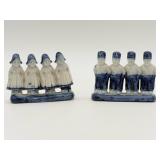 Blue and White Dutch Children Figures-9937