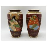 2 Small Satsuma Vases-9935