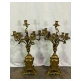 Superb Pr Antique Candelabras-10132