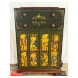 Painted Tall Boy Cupboard-10243