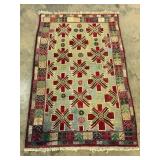 Vintage Hand-Knotted Mehabad Rug-1252