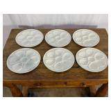 Six Oyster Plates-10246