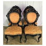 Antique Set 4 Chairs-6276