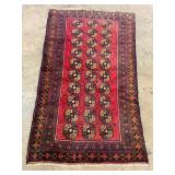 Vintage Handwoven Turkaman Rug-1240