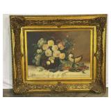 Large Antique Oil Painting-9604