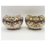 Hand-Painted Faience Bowls-10252