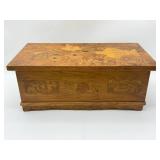Wooden Trinket Box with Inlays-10015