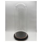 Tall Glass Display Dome With Base-10216