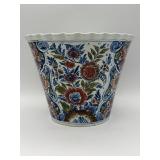 Polychrome Delft Floral Cachepot-10251