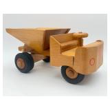 EWF Wooden Toy Dump Truck, GDR Era-10264