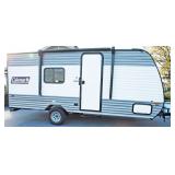 Online Only Auction Bid Now Thru Monday, April 27, 2026 - Brand New 2024 Coleman 18' RV Travel Trail