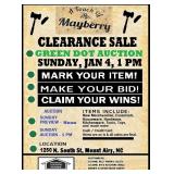 Clearance Sale Auction