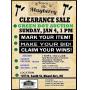 Clearance Sale Auction