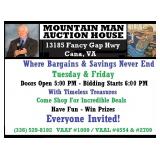 Public Auction - Tuesday - 6:00 PM