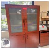 Wood Office Armoire Cabinet
