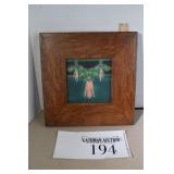 Framed Motawi Tile Works Flower