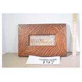 Framed Mowati Tile Works Oak Tree Saying