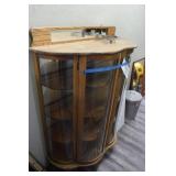 Lighted Curved Display Cabinet