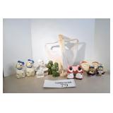 Cookie Jar Lids, Statue, & S&P Shakers