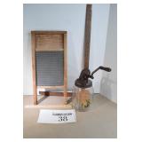 Butter Churn & Wash Board