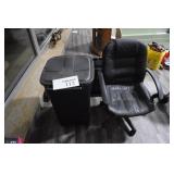 Trash Can & Chair