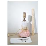 Small Swirled Glass Lamp