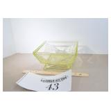 Uranium Glass Square Dish