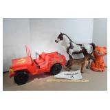 Jeep, Horse & Dog Toys