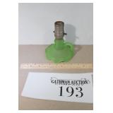 Uranium Glass Lamp Base