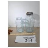(2) Marion Jar Co Canning Jars