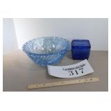 Blue Bowl & Dish