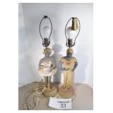 Continential Art Co 1951 Dancer Lamps