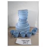 Blue Fiestiaware Dish Set