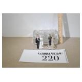 Vintage Wedding Cake Toppers & Glass Trunk