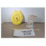 Toliet Seat Clock & Abingdon Pottery Toliet