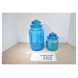 Vintage Blue Stoorage Jars
