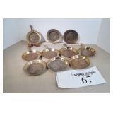 New Salem Petersburg IL Brass Ashtrays