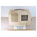 White Antique Radio
