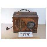 Antique Wooden Radio