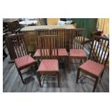 (6) Kunkle Mission Style Chairs