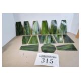 Slag Glass Lamp Pieces