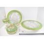 Antique or Vintage Green Painted Glassware