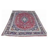 Vintage And Finely Hand Knotted Carpet.